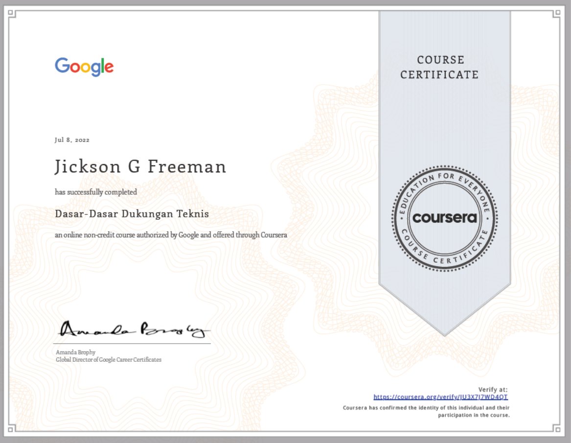GarwahF's tweet photo. Just completed about two months of study in Google IT Technical Support Fundamentals from Google center on the Coursera platform. This study was paid for by Google. To God be the glory. More to come in Philosophy (6 Months five hours a day), Research Methodologies  (6 Months) https://t.co/XCW7CkaH7c