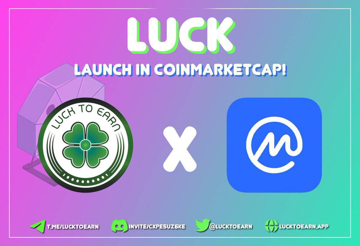 Listed on CoinMarketCap📊

Link: coinmarketcap.com/currencies/luc…

#LuckToEarn #Binance #BNBChain #Crypto