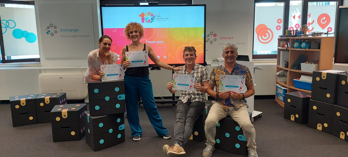 VeronicaEngT's tweet photo. Day 5. Objetivos cumplidos @CEIPJuan23Zafra @fcl_euschoolnet @sepiegob @EUErasmusPlus @CPR_Zafra @InnovacionForm #FCL #AdFExtremadura https://t.co/ivPVnjK2NR