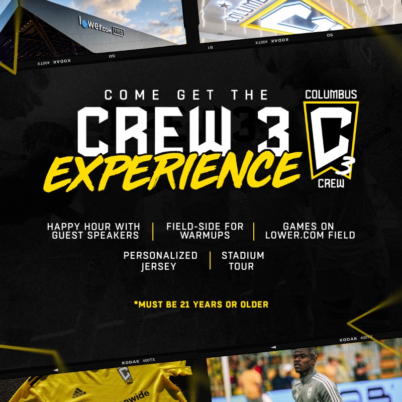 ColumbusCrew's tweet photo. The Crew 3 Experience 🙌

Register now for our two-day experience and live like a pro!

#Crew96 | #VamosColumbus