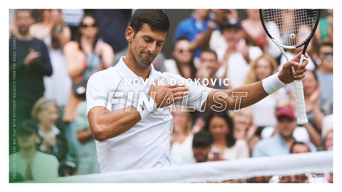 All heart from Nole today.❤️ So well controlled, so comfortable, so full of energy, relentless pressure...let's go for the 7th Wimbledon title! Novak Djokovic vs. Cameron Norrie 2:6 6:3 6:2 6:4 #TeamHEAD #Wimbledon #FinalS