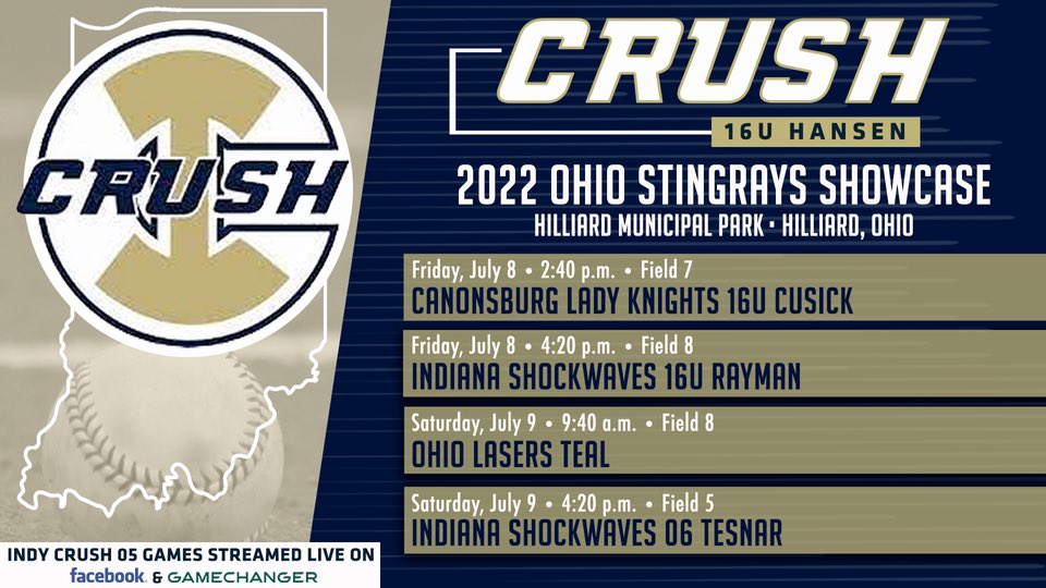 JansenLillianna's tweet photo. Looking forward to another weekend of @indy_crush success. Here we come Ohio Stingrays Showcase! @SoftballRU @UIndySoftball @IndStSoftball https://t.co/muhbpkTLIS