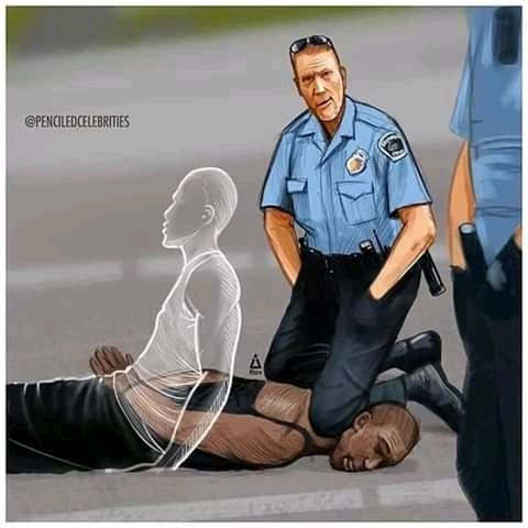 Commi_NASSINI's tweet photo. #George_Floyd, il ne demandait qu'à vivre! Mais malheureusement, il était #Noir! 
#Black_Lives_Matter; #Racisme, #Derek_Chauvin.

https://t.co/ej7UokmHqD https://t.co/6YsU8EoFMT