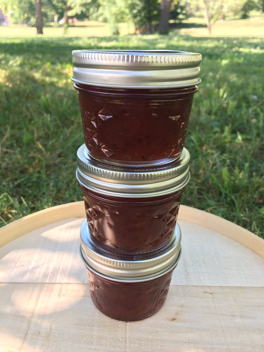 Larder_Cupboard's tweet photo. Sweet, tart & extra deliciousโฆ say hello to our Gooseberry Jam!
Spent a lot of hours picking & prepping gooseberries last week. We use a mix of both ripe (sweeter) & green (tart) gooseberries for a balanced jam.
You can find it at all of our farmers markets. #NewJamAlert https://t.co/wES2nDqgx4