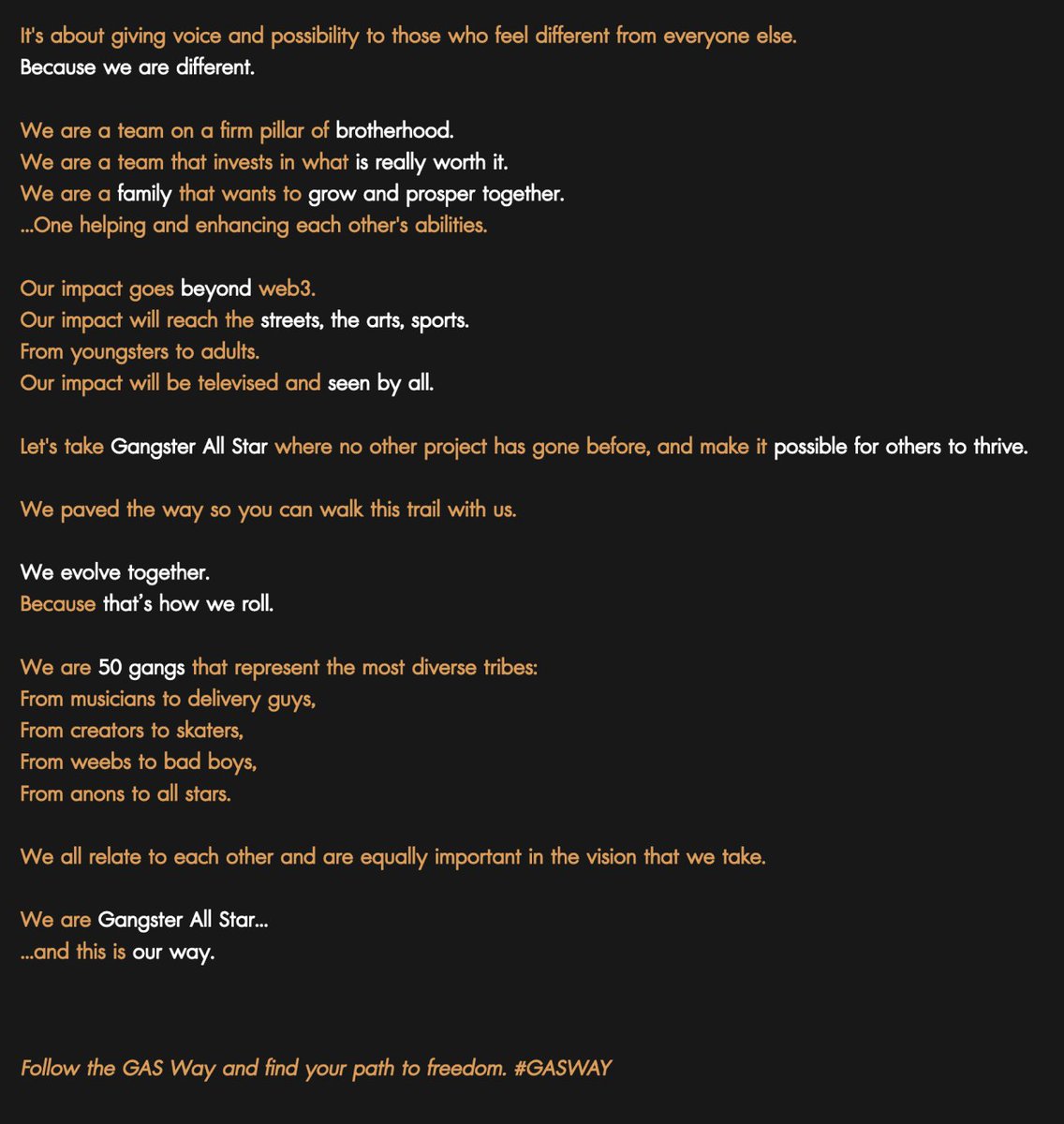 You never let me down <a href="/gangsterallstar/">GANGSTER ALL ★ STAR ギャングオールスター</a>! Things are heating up, can't wait to see more of my family around, I'm not at the gas bar yet but I'm running for it! 🫡

#GASWAY #WeAreGAS #GASisWATCHING