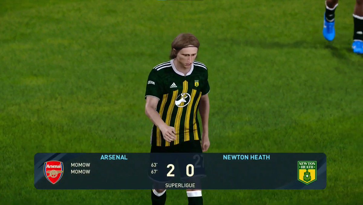 SuperLigueRp's tweet photo. @rp_gunners s'impose 2-0 face a @NewtonHeath_RP 
grâce à un doublé de Momow ! https://t.co/A10wo5fPhk