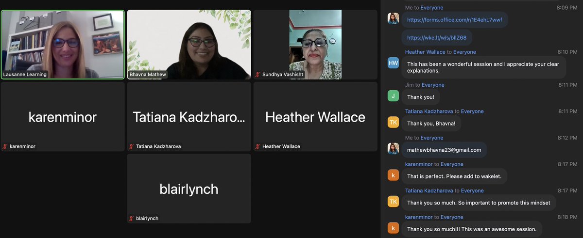 Thank u <a href="/ThinkingTchr/">Tatiana Kadzharova Pal</a> for joining the session ! I’m glad you loved the session ❤️ 
<a href="/LausanneLearn/">Lausanne Learning</a> <a href="/cinehead/">Michael Hernandez #edtech #education</a> <a href="/ArminMartin10/">Armin Martin</a> <a href="/AdamHillEDU/">Adam Hill</a> 

#DesignThinking 
#DesiretoLearn