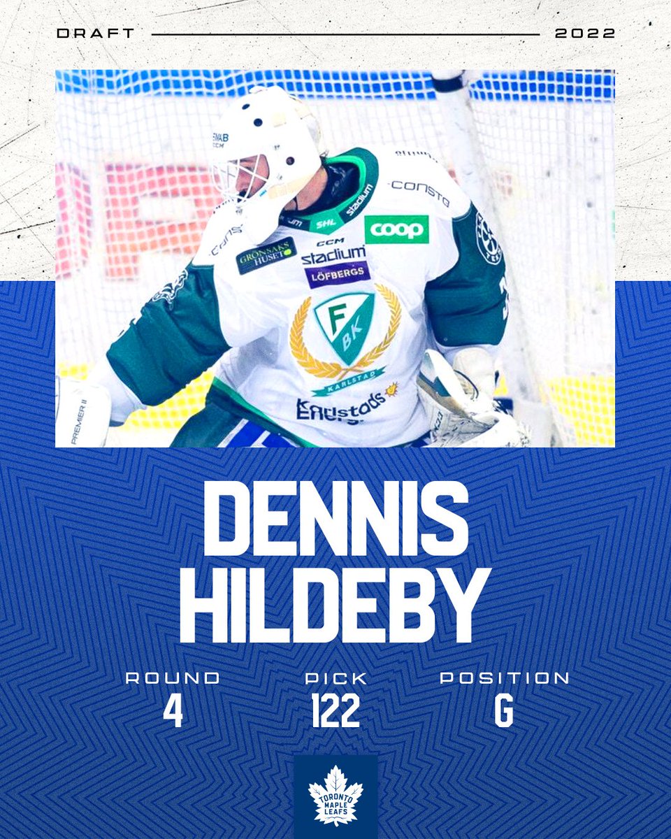 The newest member of Leafs Nation: Dennis Hildeby #NHLDraft | #LeafsForever