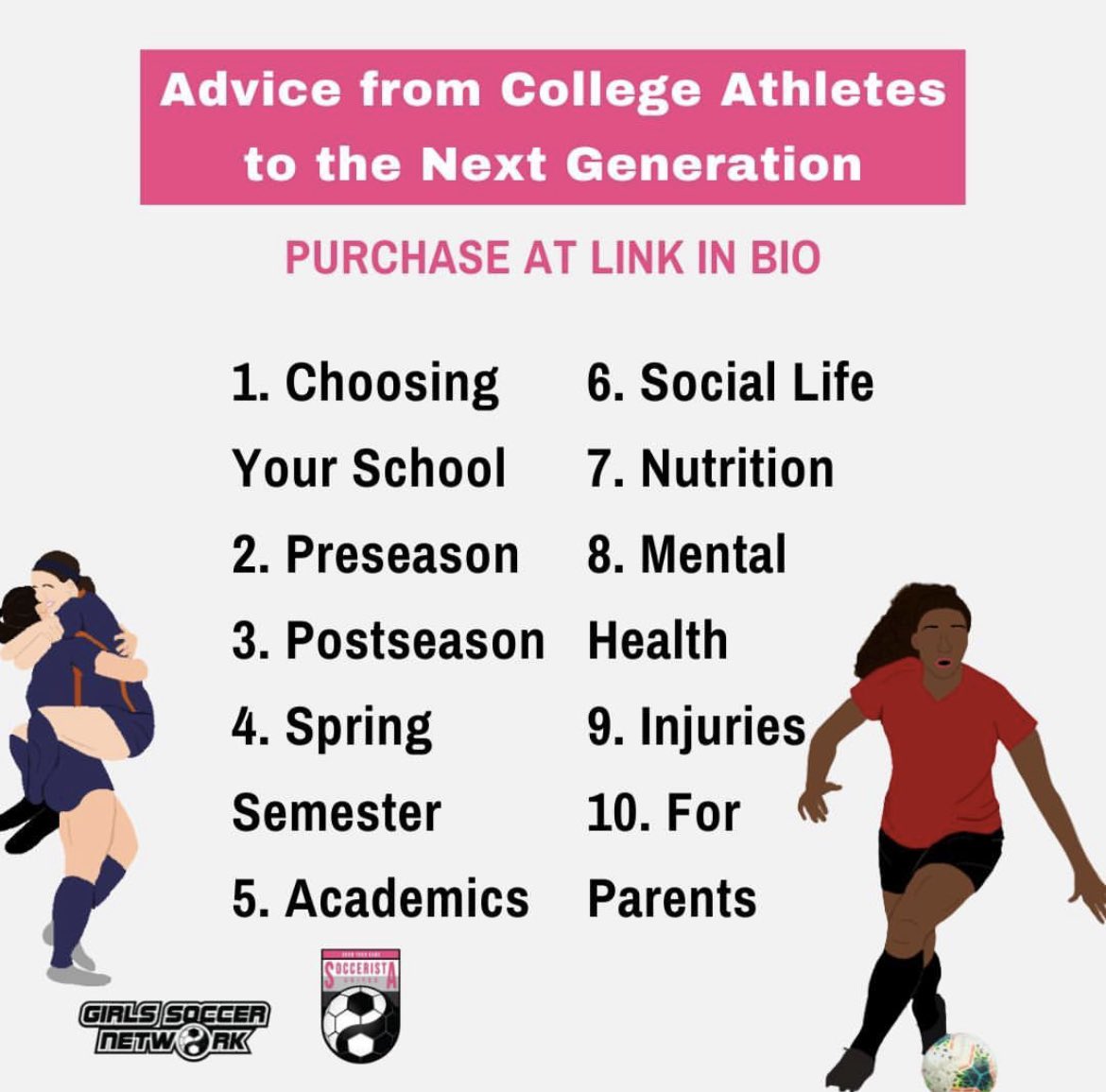 samcaryy's tweet photo. I WROTE A BOOK!! My newest project with @girlssoccernet was to write an ebook filled with my advice for the next generation of college soccer players. So many amazing college athletes helped make this possible and added so many great insights. Buy it here:https://t.co/AJWeFjAWsi https://t.co/VPVJ1NgdNn