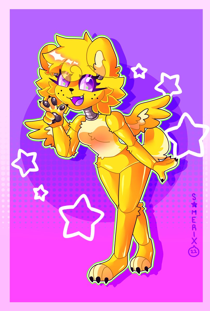 _SameriX_'s tweet image. Another art trade from instagram, this time for an animatronic oc, it was good drawing a robot character again :)) 

Retweets, comments and likes are appreciated!! &amp;lt;3

Tags
#furry #furryart #Furryartist #furrygirl #furryfandom #furryartwork #FNAF #digitalart #arttrade