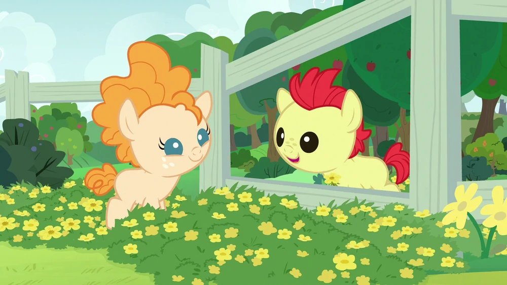 Trijosh1's tweet photo. #Happy5thAnniversary to #ThePerfectPear! This is where we FINALLY met the parents of #BigMacintosh, #Applejack and #AppleBloom! Shoutout to @NillBewton and @feliciaday for voicing #BrightMacintosh & #PearButter. They are APPLE-solutely PEAR-fect! #mylittlepony #MLP #MLPFiM #FIM https://t.co/pDVk6s3orC