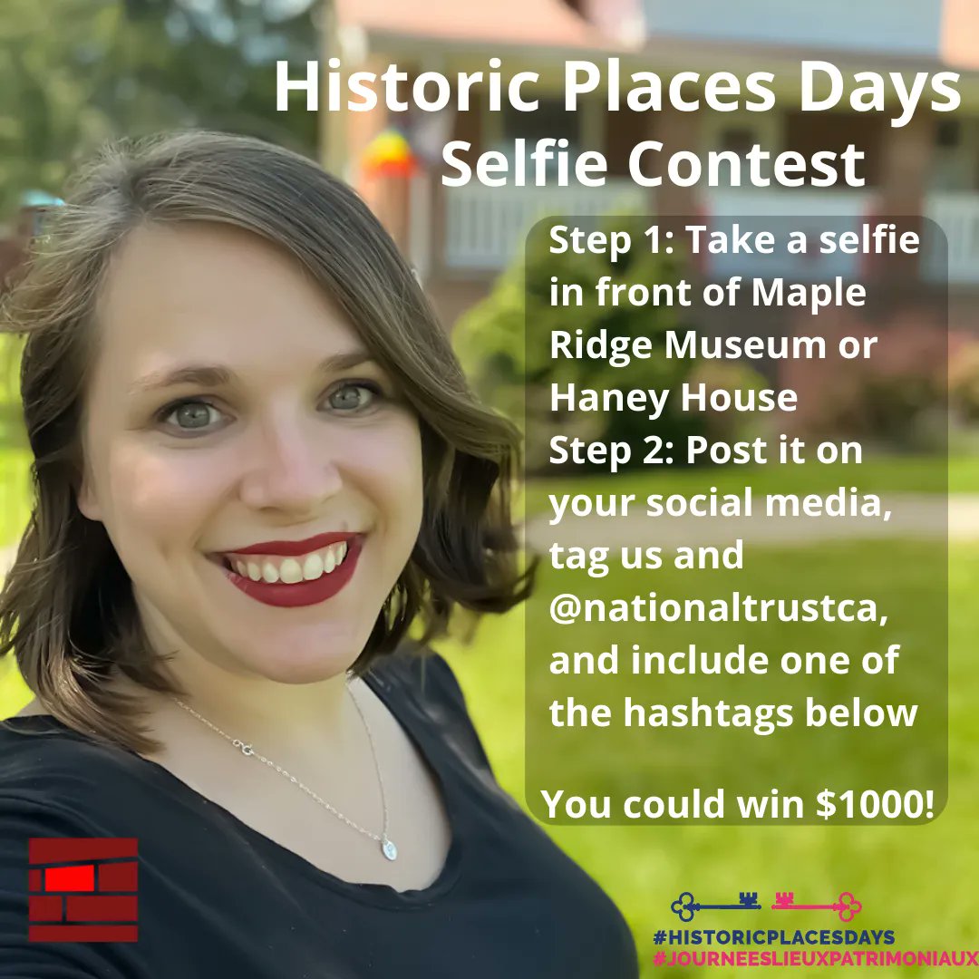 #HistoricPlacesDays is on until July 31! Show your support of historic places by visiting Maple Ridge Museum or Haney House, and you could win $1000 from <a href="/nationaltrustca/">National Trust for Canada</a>!
