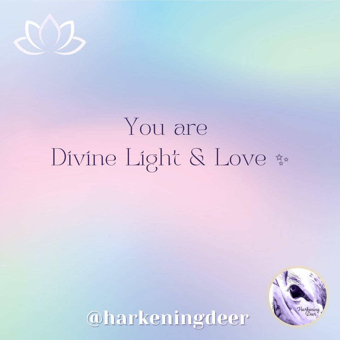 HarkeningDeer's tweet photo. Share this post to share the Light &amp; Love! ✨💗

#harkeningdeer #trueidentity #wordsofaffirmation #meditationteacher #dailymeditation #meditateeveryday #wellbeingjourney #gratitudepractice #meditatedaily #selfcareeveryday #meditation #mindfulness #meditationcoach #lightandlove https://t.co/YL0w12qyY4