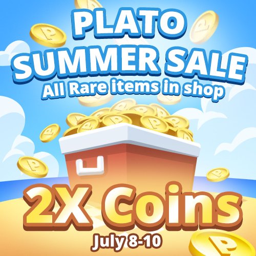 Double coins💰, rare items, what could be better?

The sale of the season is from July 8-10th. Buy now! These items are available in the Shop for a limited time and wont be there for long!