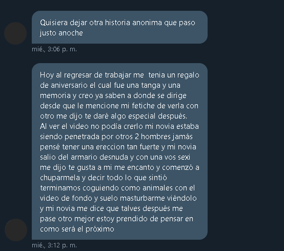 WhoreGarde's tweet photo. otro aporte anónimo, esa clase de sorpresas son las mejores~
gracias por el aporte! y si tienen relatos o confesiones vengan conmigo4 https://t.co/nzc6EiomAi