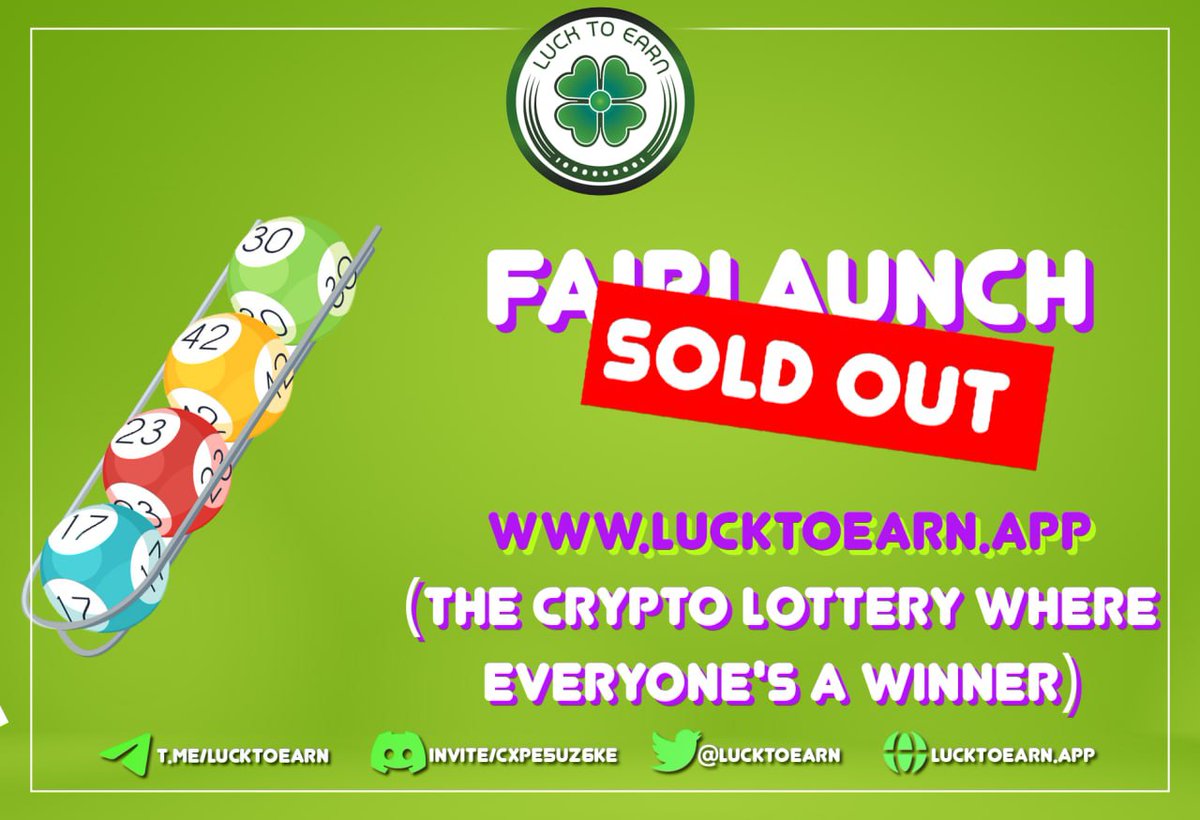 Launch completed successfully!!!

#LuckToEarn #BNBChain #Binance #BinanceSmartChain