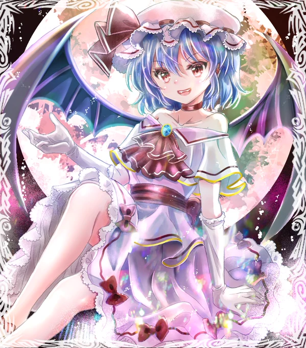 #7月9日はレミリアの日 レミリアおぜうさま描きました!!! 