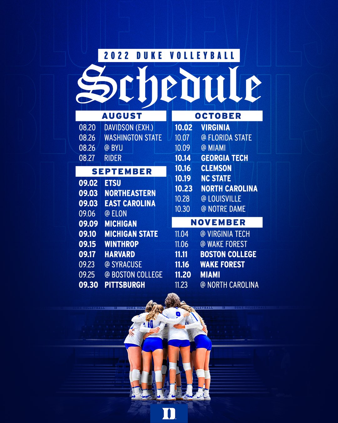 Duke Volleyball on Twitter "The moment you’ve all been waiting for