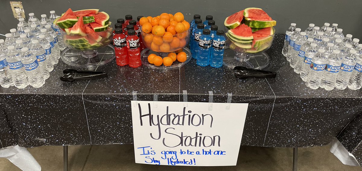 Beating the heat @6533! Keeping our hard working associates hydrated!