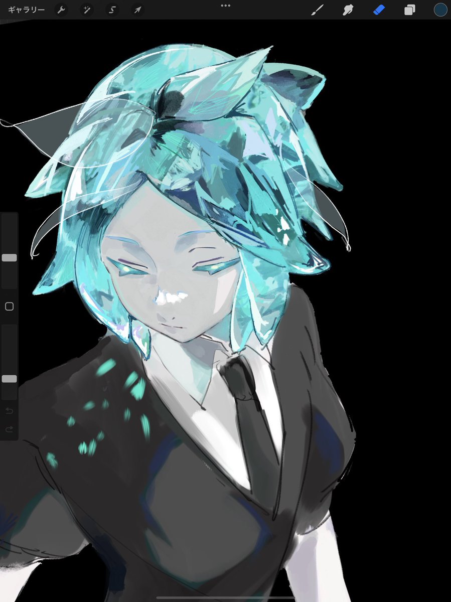 phosphophyllite gem uniform (houseki no kuni) 1other solo necktie colored eyelashes androgynous short hair  illustration images