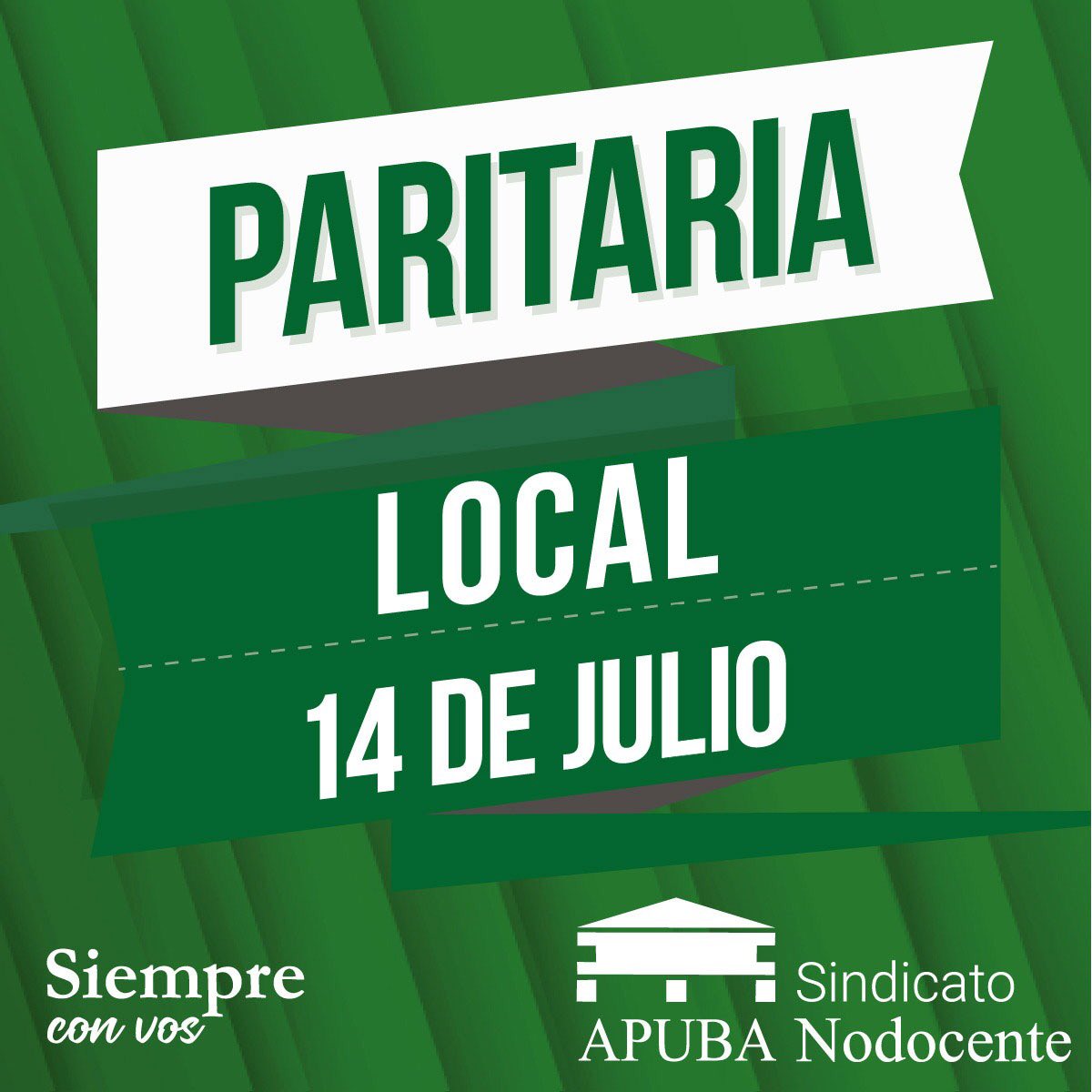 interna_15's tweet photo. El jueves 14 de julio se acreditará el pago de la PARITARIA LOCAL ($8000) para las y los Nodocentes de la Universidad de Buenos Aires.
#apuba  #nodocentes #paritarias #UBA https://t.co/pwN7qfyQLz