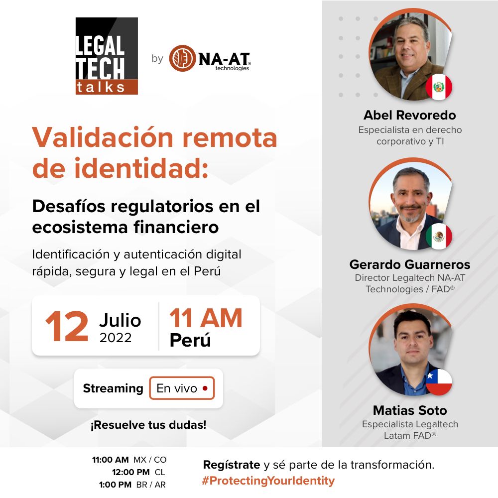 DigitalBankLA's tweet photo. #LegalTechTalks by @naatechnologies | Acompáñanos y charlemos sobre los principales desafíos a los que se está enfrentando el ecosistema financiero en el Perú.
🙌 100% Online y gratuito
Registro en línea: https://t.co/Lcm1v8mV81 https://t.co/NSO2mXRzkP