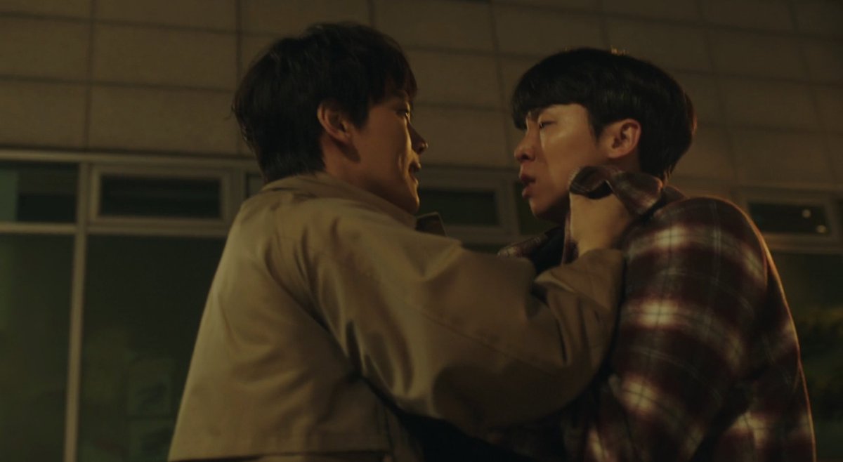 these two competing in the guilt olympics. the way they're both so tortured by their 'mistakes' from childhood it's so heartbreaking. and from a character crafting standpoint i love it so much. i just cannot with how fantastic this show is. #linkeatlovekill #songdukho #yeojingoo