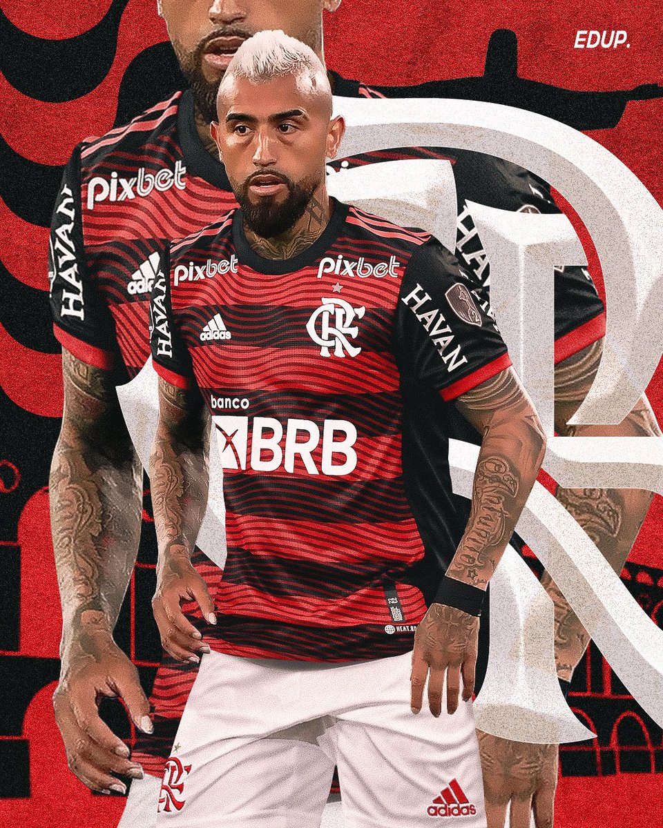 edupderoso's tweet photo. Arte que fiz para o Arturo Vidal, novo jogador do Flamengo. 🔴⚫️ https://t.co/vPpaQTocdV