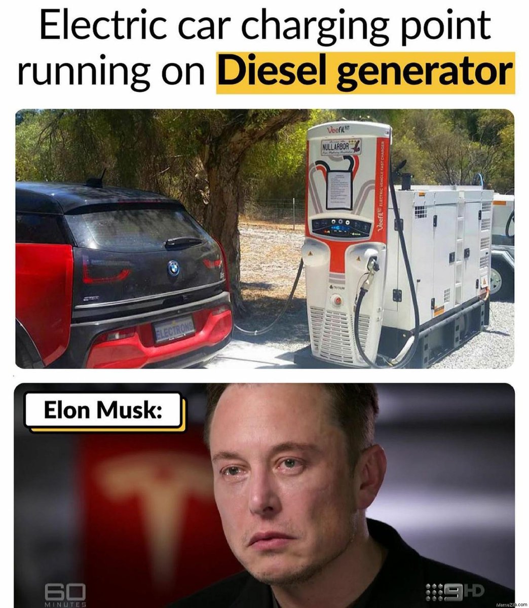DanielaSDGs's tweet photo. When I see electric cars being charged by electricity that is generated by #FossilFuel 

EV could be considered a greener option when you compare it to a petrol car, however, how does it compare with public transportation or even... a bike? 😉
#climate #climatehumor #ElonMusk https://t.co/zRUWZ9r3K6