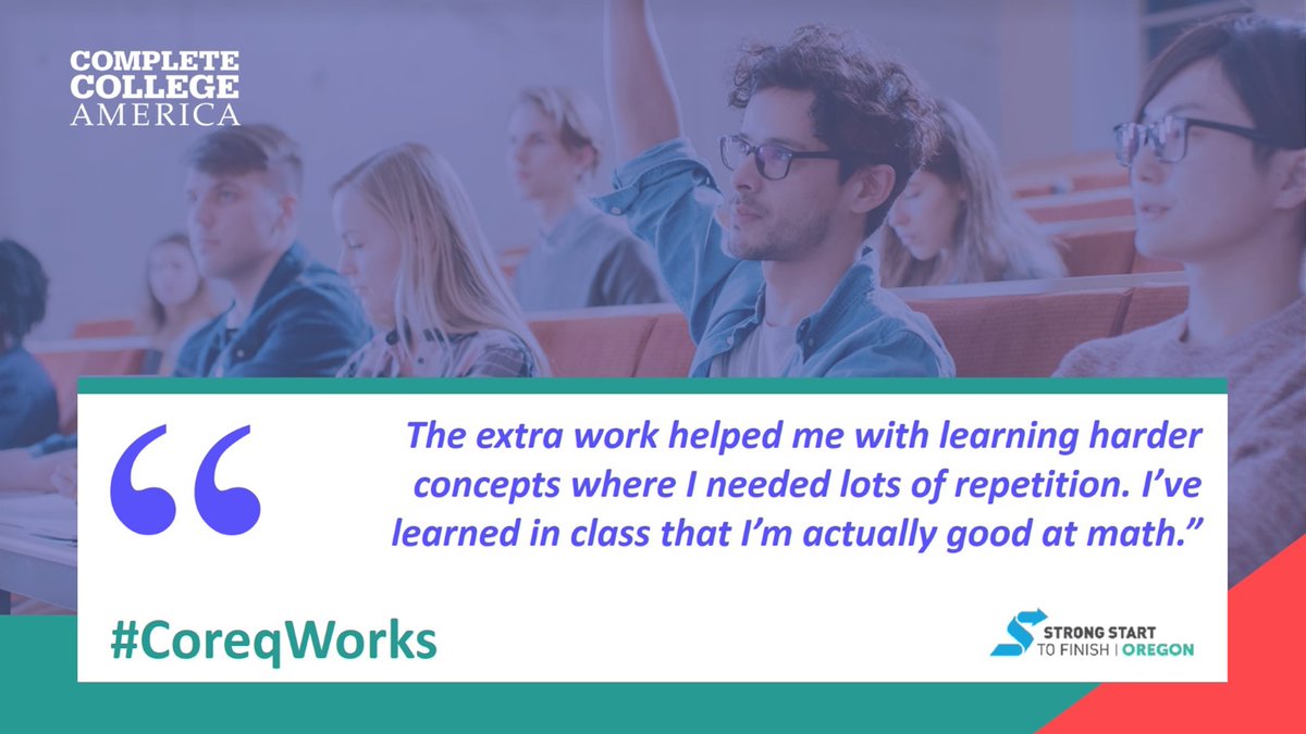 CompleteCollege's tweet image. #CoreqWorks #CCAStudentVoices #Oregon
@_Strong_Start