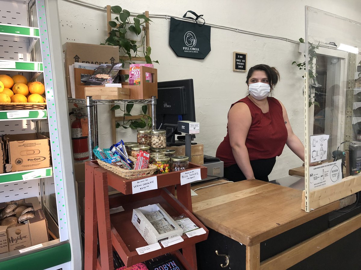 Co-owner of <a href="/FullCircleKW/">Full Circle Foods</a>, Julia Gogoleva says half of all their sales are usually made using debit payments. They’re accepting only cash and credit today because of the #rogersoutage.

Gogoleva is staying optimistic the outage won’t hurt business too much. <a href="/CBCKW891/">CBC KW</a>