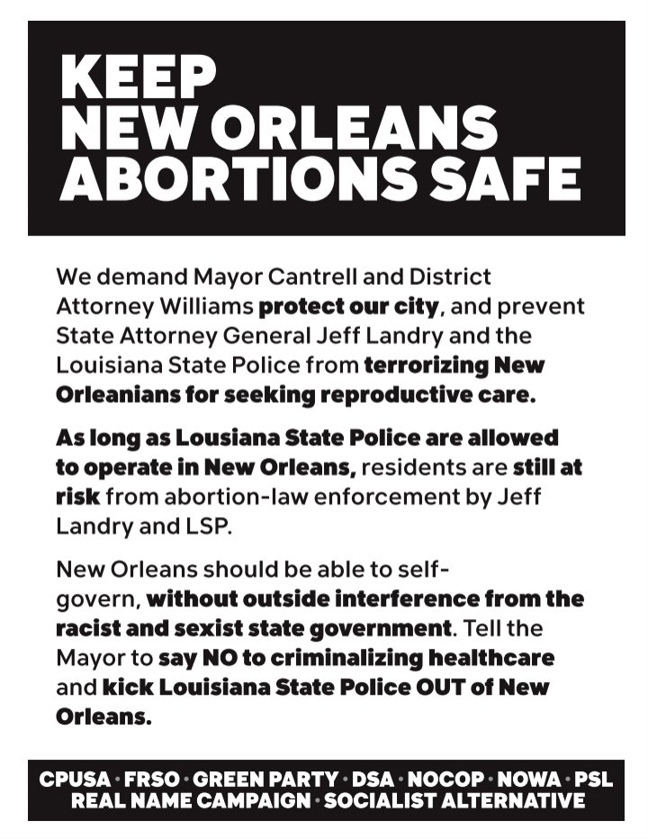 New Orleans Green Party (@nolagreenparty) on Twitter photo 
