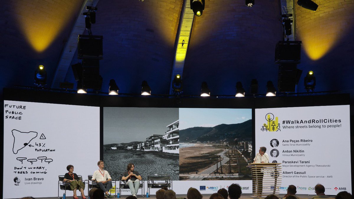 🗣 Hem moderat una taula rodona en l'acte final del #WalkAndRollCities.

L’ @AlbertGassull, Director de Serveis de l'Espai Públic, va parlar sobre el futur de l'espai públic i com retornar-lo a les persones. 

#MetropolisBarcelona
<a href="/RiConnectURBACT/">RiConnect</a>
<a href="/URBACT/">URBACT</a>