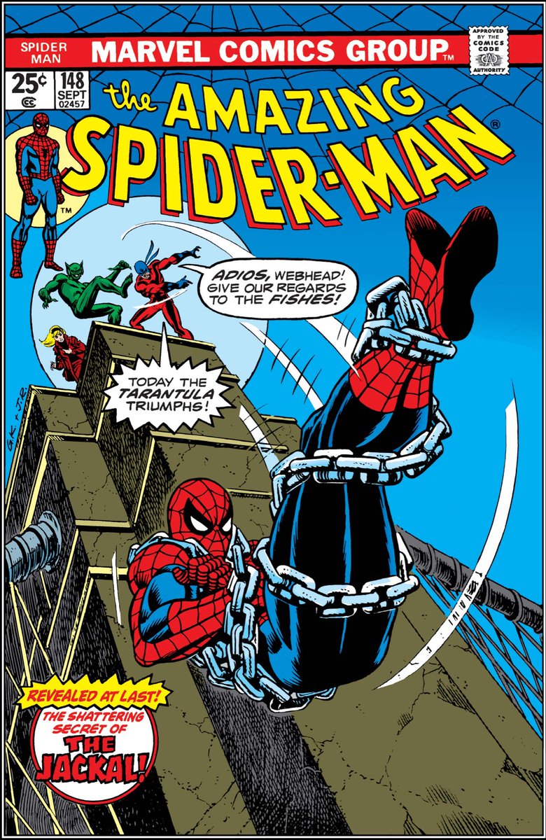 ClassicMarvel_'s tweet photo. The Amazing Spider-Man #148 from September 1975. https://t.co/yjxHObPFG7
