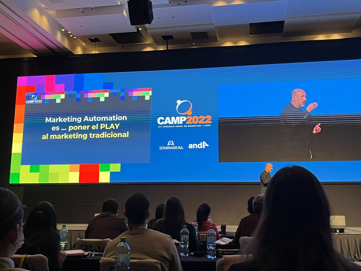 karlaojedach's tweet photo. “Marketing Automation es… poner el PLAY al marketing tradicional”. @Litvac 

#CAMP2022 #Marketinglife https://t.co/5x6fHqURPe