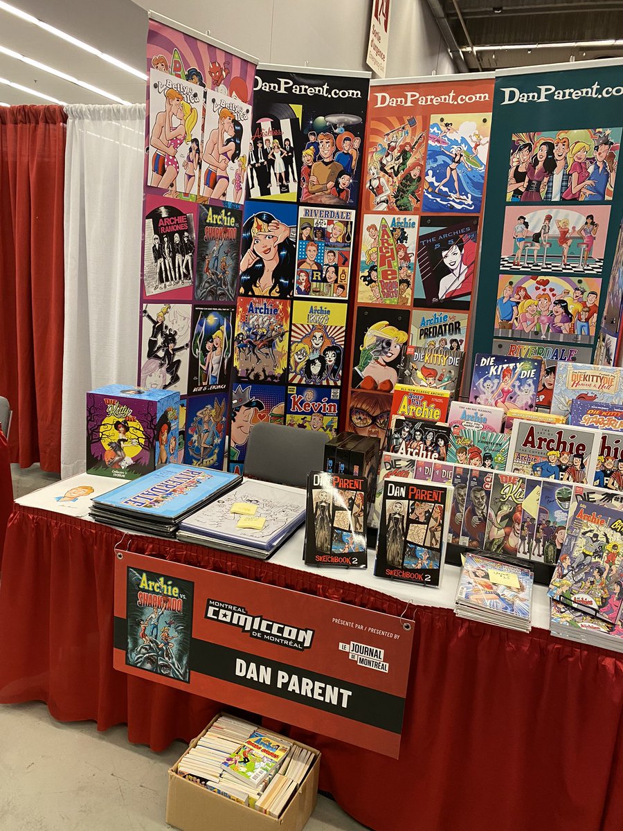 Back at Montreal Comiccon for the first time in 3 years! Hope to see you there!! <a href="/ArchieComics/">Archie Comics</a> <a href="/Mtlcomiccon/">Comiccon de Montréal</a>