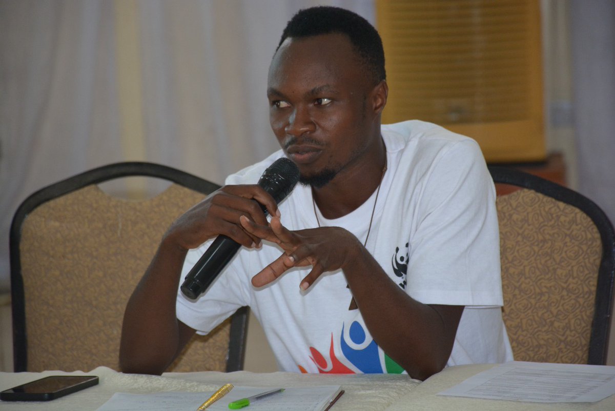 CYNESA's tweet photo. @SimbertTushabe asking a question on #LaudatoSiimplementation https://t.co/cLV1hqXqLU