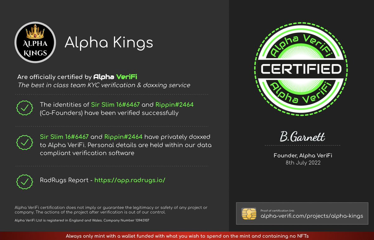 Alpha Labs - Best-in-class KYC and Doxxing tweet media