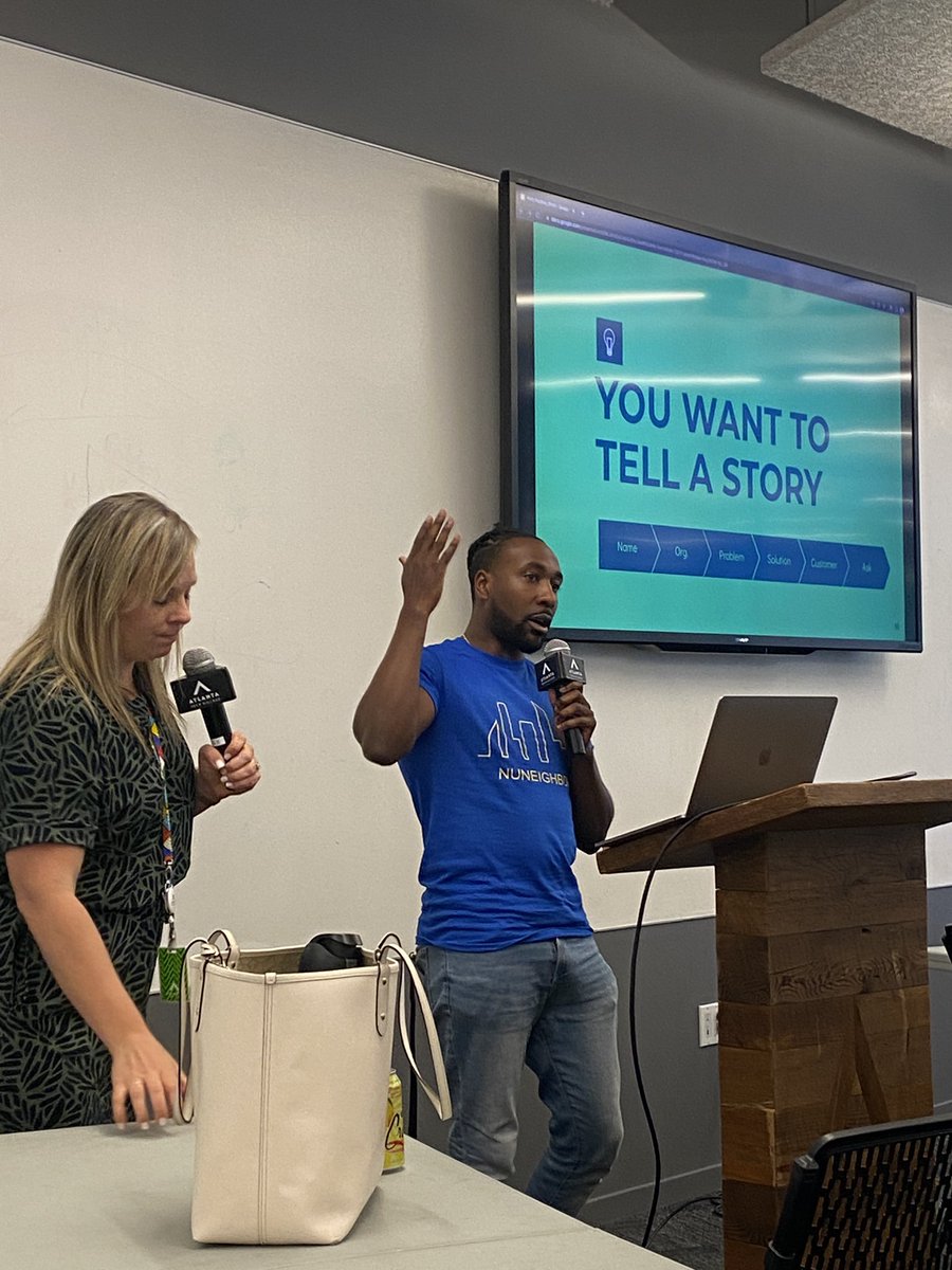 jacquichew's tweet photo. Sitting in on #atltechvillage #pitchpractice and listening to a new generation of founders. https://t.co/GqYD73aAY4