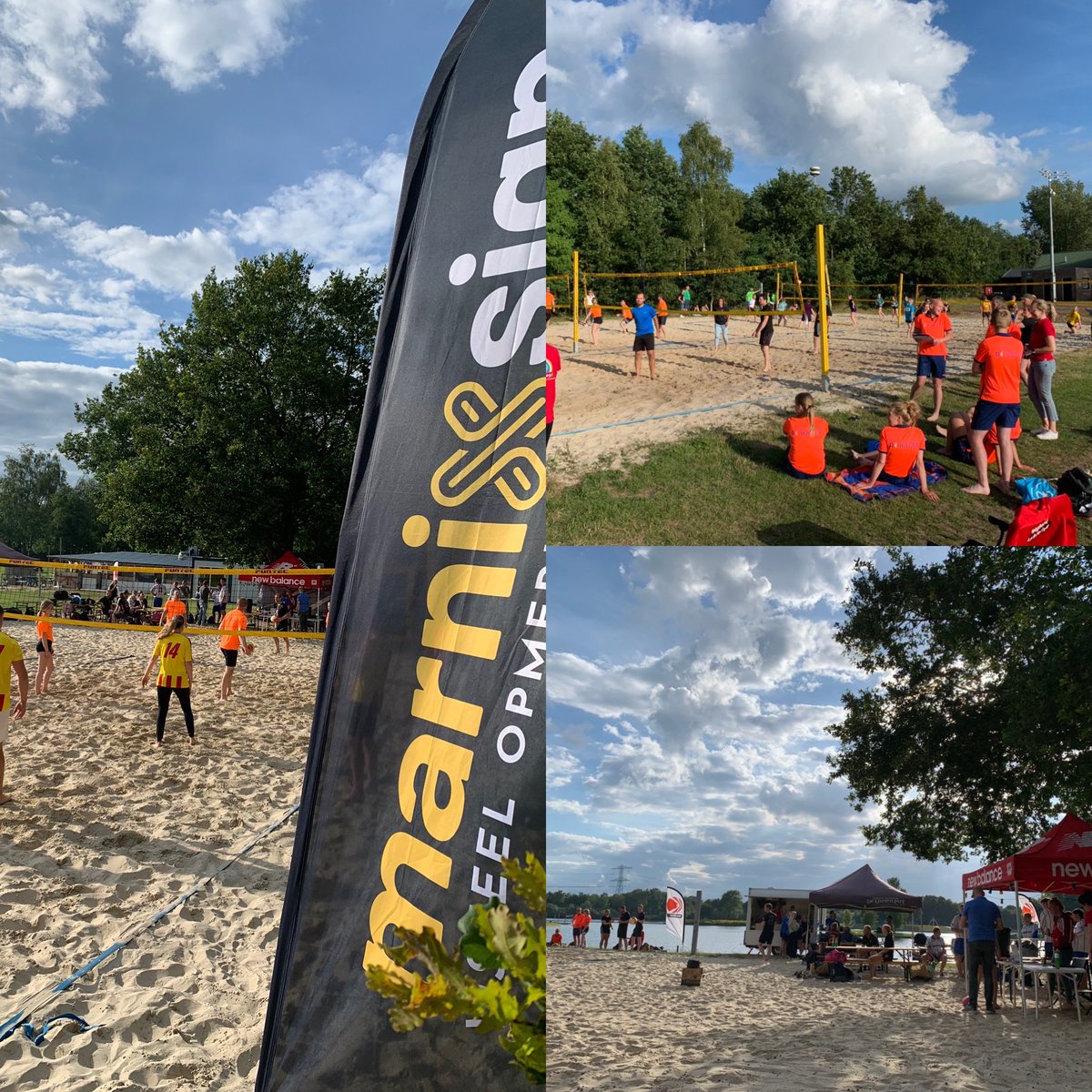 En het beachen @hetlageveld is begonnen met het bedrijventoernooi 😎 #GoBeachTeams <a href="/wvcbeachvolley/">WVC Beach Volley</a>