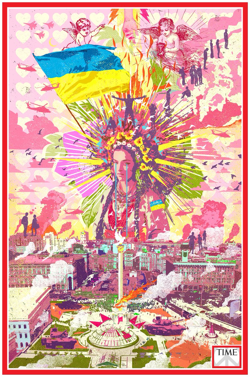 Grateful to be a <a href="/TIME/">TIME</a>pieces artist! ❤️⏰🙌 "SAVE UKRAINE" (From @TIME's Artists for Peace) Collected by <a href="/cosmonutty/">cosmonutty</a> 🙏 opensea.io/assets/ethereu… #SaveUkraine