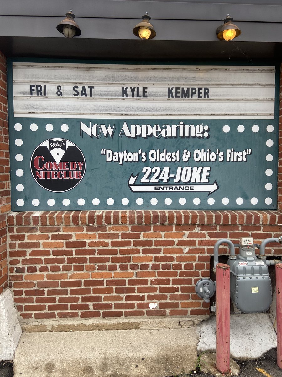 kemperkyle's tweet image. Tonight and tomorrow I’m headlining Wiley’s Comedy Club, and I’m bringing some very funny friends with me! It would mean the world if you could come out to a show. Yeah. You. You specifically. 

Tickets at wileyscomedy.com/events/56671

(The last pic is my first time at Wiley’s.)