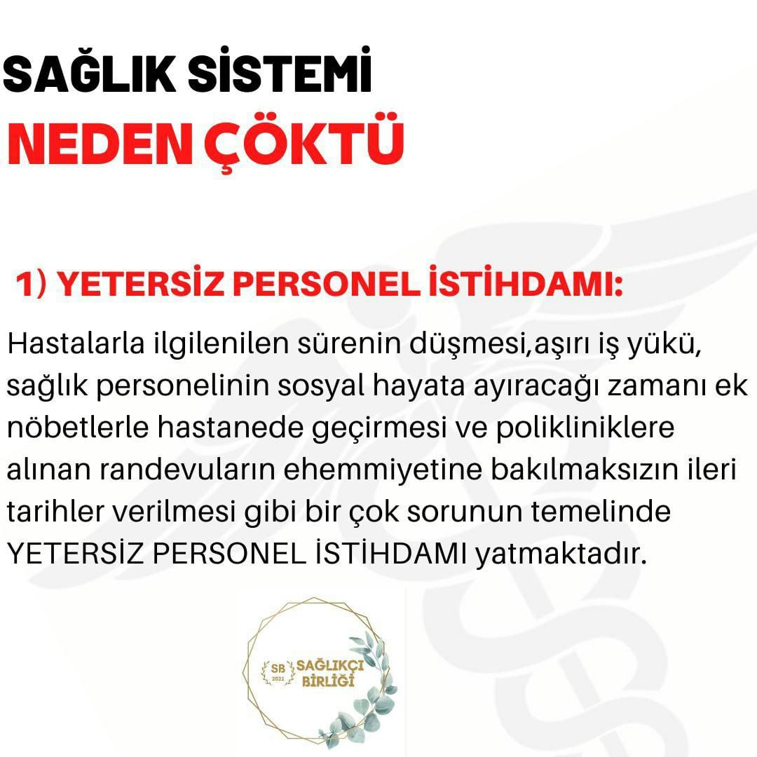 mvhuseyinyildiz's tweet photo. Sahada çalışmakta olan sağlıkçılar personel başına düşen hasta sayısının yüksek olmasından dolayı bitap düşmektedir 
Çözüm ise çok basittir .2022 bütçesi ile sağlığa Acilen istihdam sağlanmalıdır 
@drfahrettinkoca
@NureddinNebati
SağlıkSistemi NedenÇöktü https://t.co/RRe6Df1te1