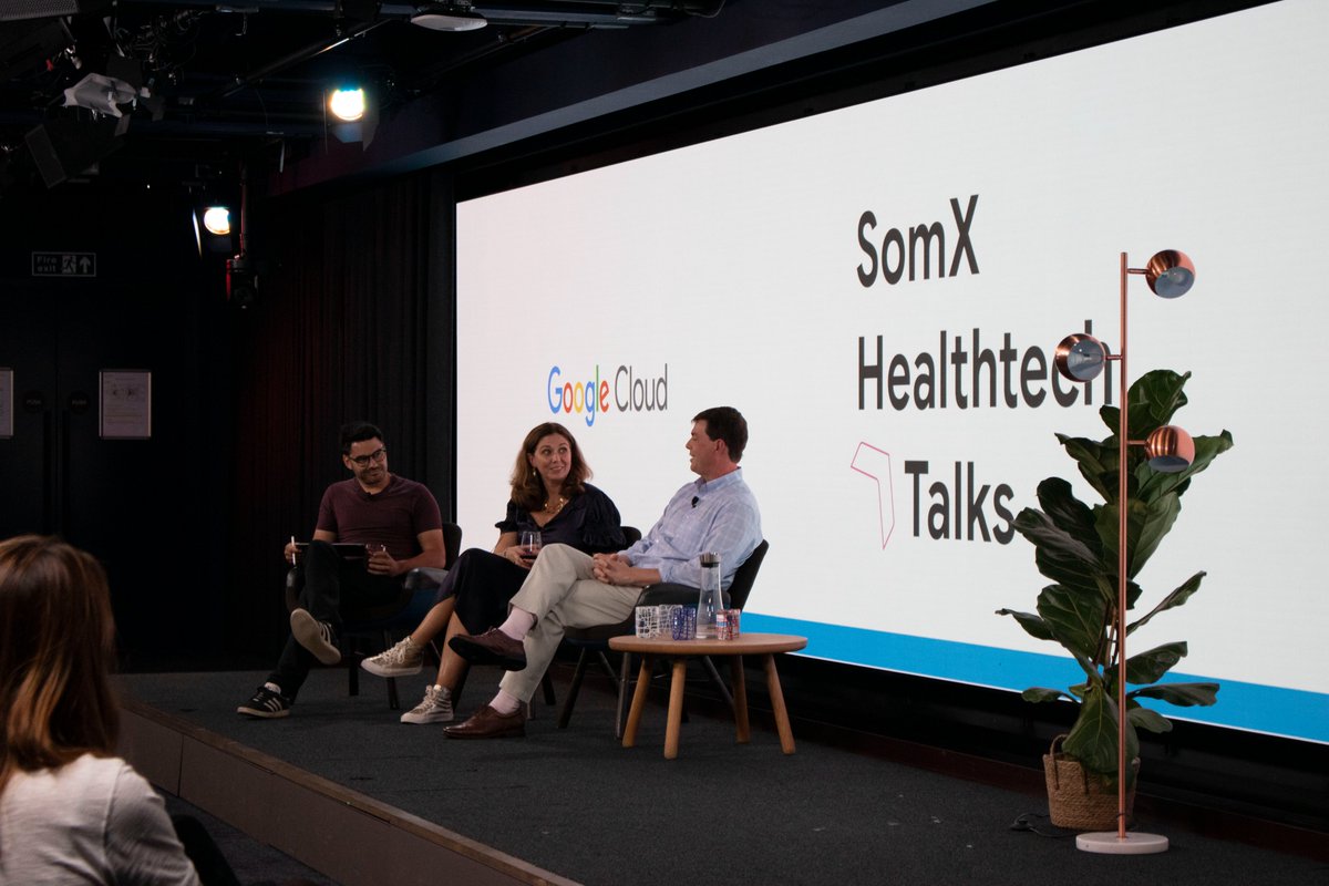 OriBiotech's tweet photo. Thanks @somXhealthtech &amp; @googlecloud for last night's #healthtechtalks event, talking all things biotech! 

@Ori_JCFoster joined @Joanna_Holbrook &amp; @JamesSomauroo for a wide-ranging discussion on:
🔹Biotech vs techbio
🔹The importance of crafting a story
🔹Why paper is the enemy https://t.co/XkLRA7wPdS