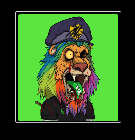 #MutantLion Rarity Rank # 198
Minted for 2 #ETC 🚀

🔥 etclazylions.com/mint

#NFTCommunityCryptoArt #NFTs #NFTCommunity #blockchain #Airdrop  #NFTart #ETCNFT #EthereumClassic #NFTGiveaways #NFTgiveaway #ETCArmy #LazyLions #MutantLions