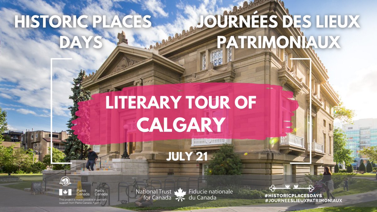 ShaunMHunter's tweet photo. Join me for a literary history walk of 3 landmark national heritage sites in Calgary's @yycbeltline -- July 21, 7 to 8:30 pm. Part of @nationaltrustca's #HistoricPlacesDay. Free of charge. Secure your spot here: https://t.co/b4D0yN8P9V https://t.co/REK3u82mQB