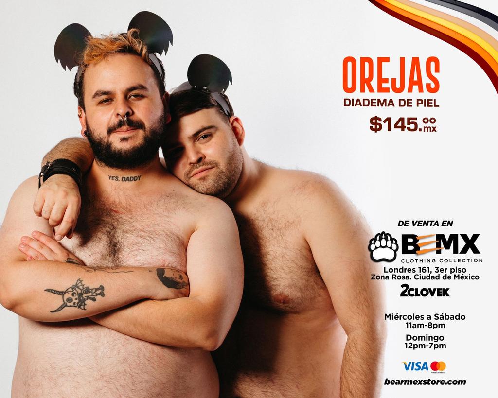 BearMex_'s tweet photo. Orejas de piel $145.00 pesos Mx
BEARMEX
Nuestra tienda física
Londres 161 Exterior/2Clovek (3er piso)
Zona Rosa,Cdmx.
Miércoles a Sábado 11am a 9pm
Hoy domingo de 12pm a 7 pm
Y en nuestra tienda en línea
https://t.co/wfbv5fkRBF
#BearMex #BEMX https://t.co/V2PGlBmoZb