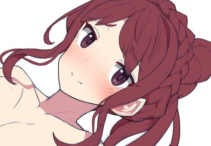 FANBOX限定絵、線画超えて塗りの途中まで。一旦ここでひとやすみ。 