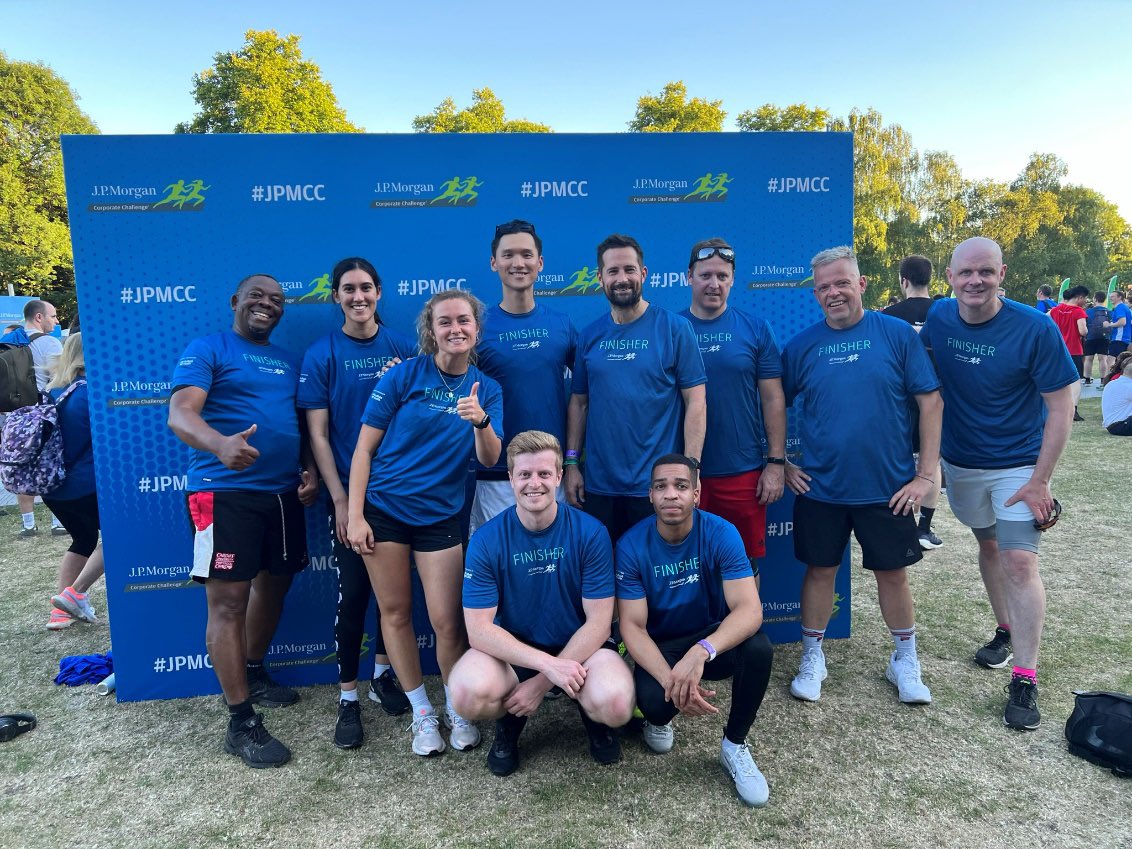 HOKLondon's tweet photo. Our team looking grand in their running club T-shirts π€© π’ BIG round of applause to the team for achieving the QUICKEST architecture company at the @jpmorgan Corporate Challenge, 5.6km race. You did us PROUD!π₯π€©π
#JPMorganCorporateChallenge #HOKLondon #HOKRunningClub #Run https://t.co/QaS8IjvWYn