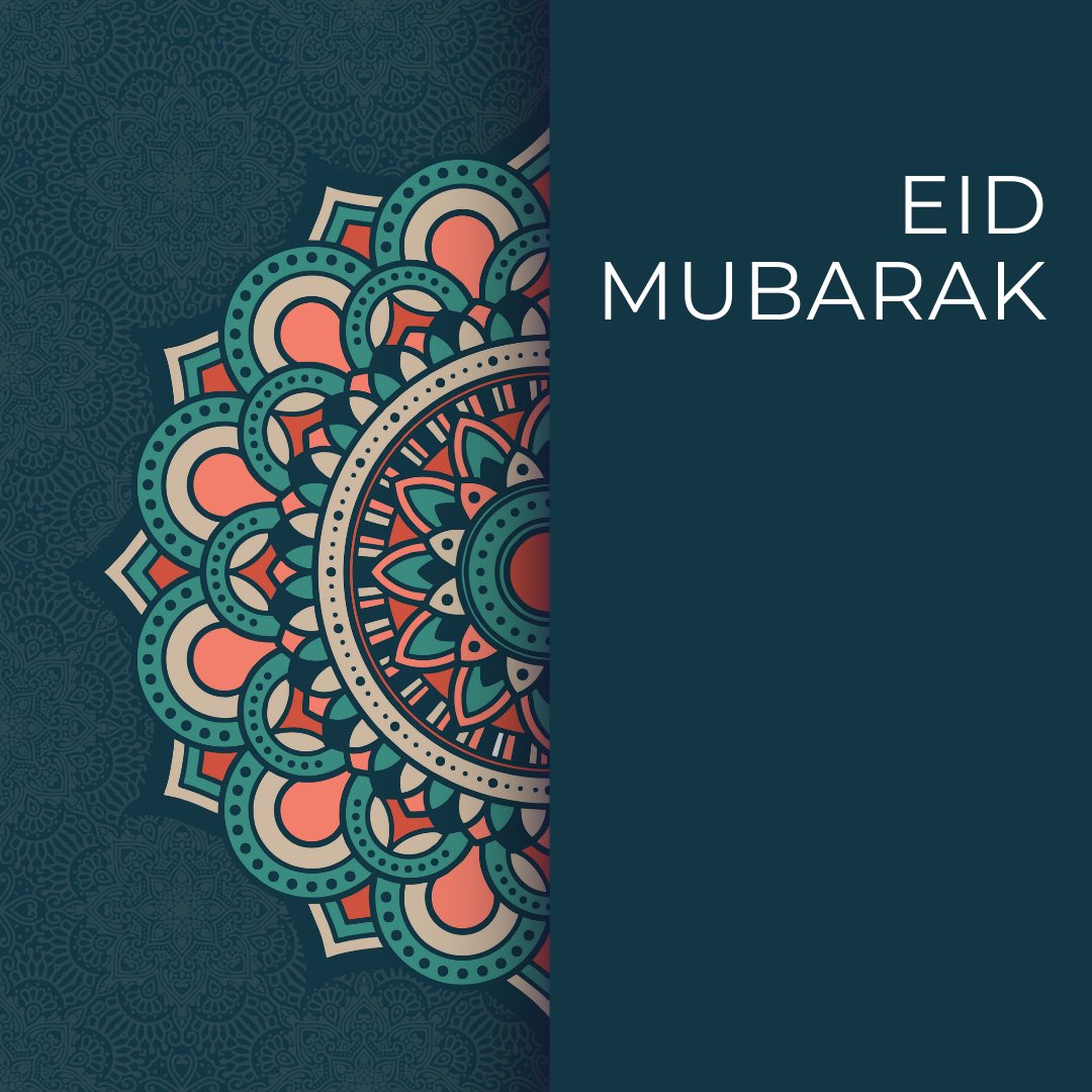 Eid Mubarak to everybody celebrating. May your lives be filled with light, love, happiness and good health.

#EidMubarak